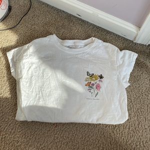 Brisco Brands Women’s Small White Graphic T-Shirt Tee “Admire Yourself”